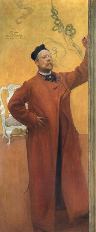 Carl Larsson In front of the mirror Germany oil painting art